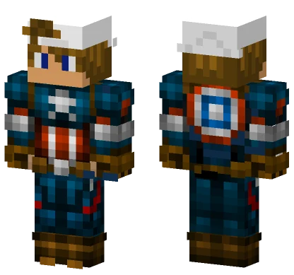 Teen Captain America Minecraft skin