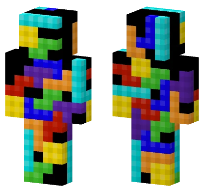 Tetris Blocks Minecraft skin