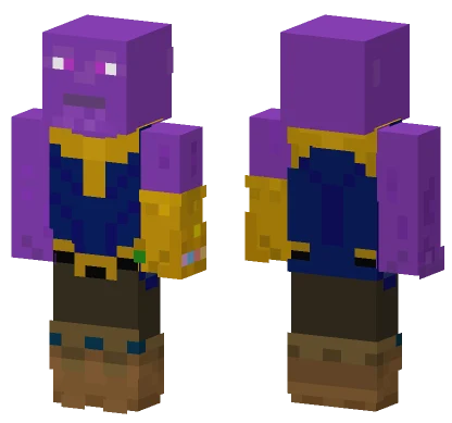 Thanos MCU Gauntlet Minecraft skin