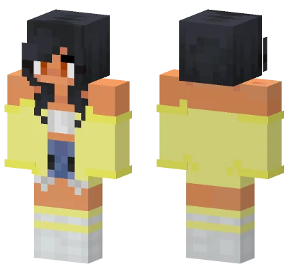 The Aphmau In Yellow Minecraft skin