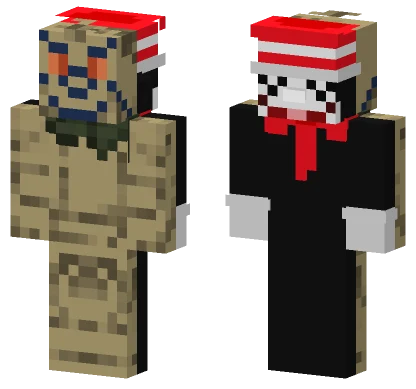 The Grinch and The Cat In The Hat Minecraft skin