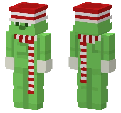 The Grinch With Hat Minecraft skin