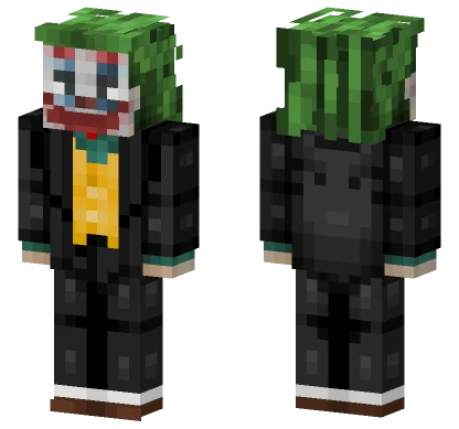 The Joker Black Suit Minecraft skin