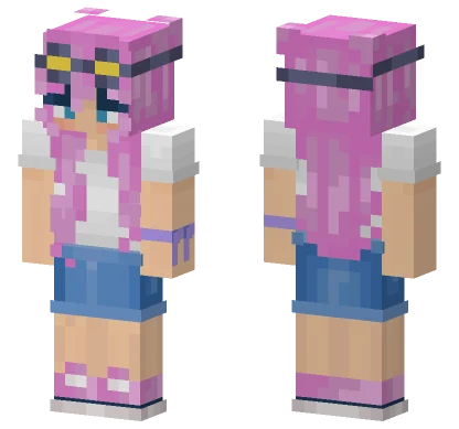The Magenta Miner Minecraft skin