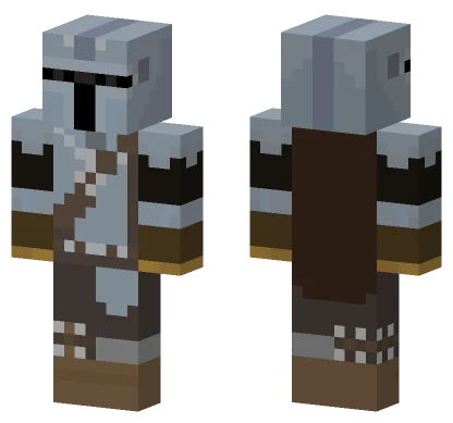 The Mandalorian Minecraft skin