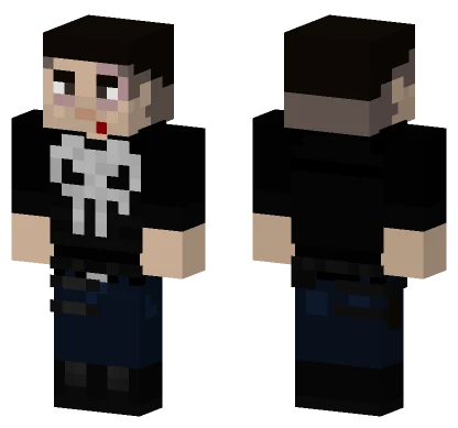 The Punisher Minecraft skin