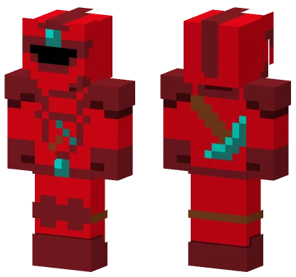 The Red Miner Minecraft skin
