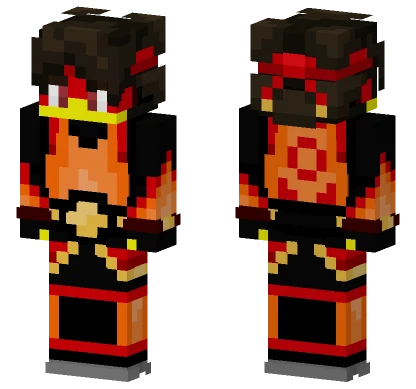 The Red Shogun Minecraft skin