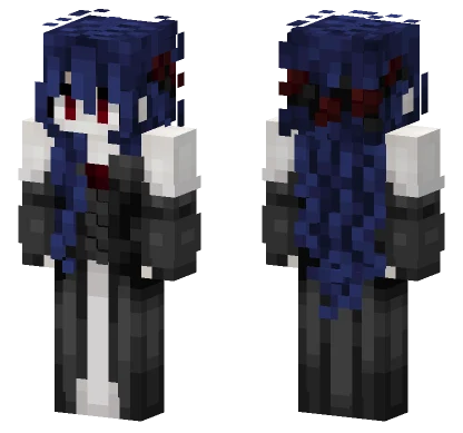 The Wither Queen Black Dress Minecraft skin