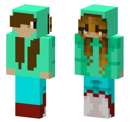 Then Vs Now Minecraft skin