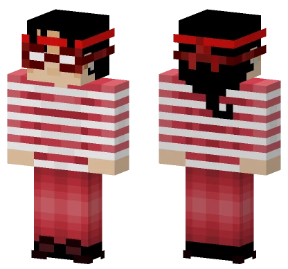Thief V2 Red Minecraft skin