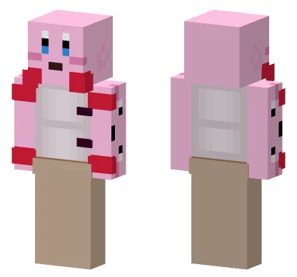 Three Kirbys on Fridge Minecraft skin