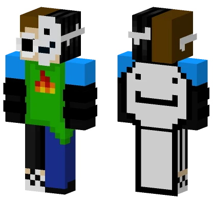 Three People Control One Player Minecraft skin