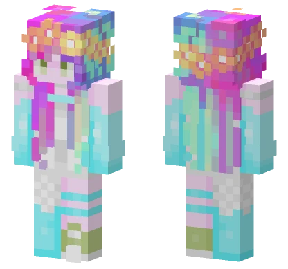 Tie Dyed Minecraft skin