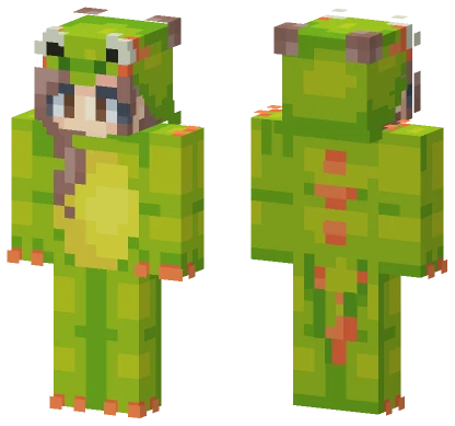 Tina Kitten Green Geckos Minecraft skin