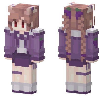 Tinakitten Purple Grapes Outfit Minecraft skin