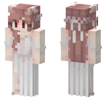 Tinakitten White Wedding Outfit Minecraft skin
