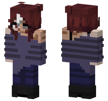 Toast With White Hair Minecraft skin
