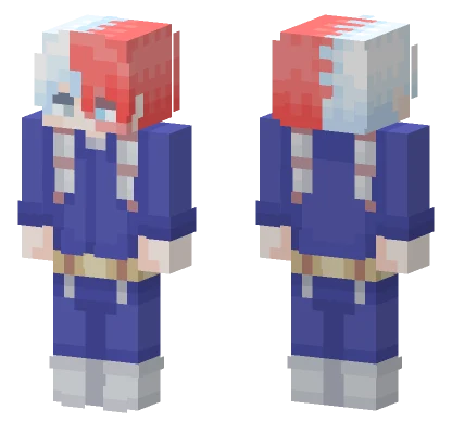 Todoroki Blue Outfit Minecraft skin
