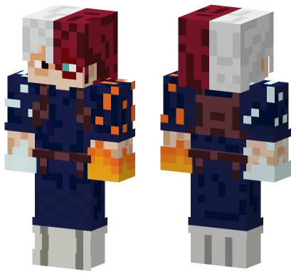 Todoroki Blue Outfit Minecraft skin