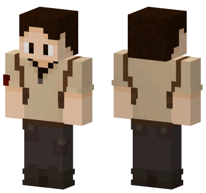 Tom Holland Uncharted Minecraft skin