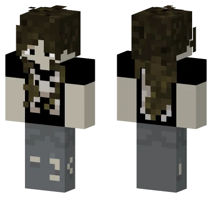 Tomboy With Bleached Shirt Minecraft skin