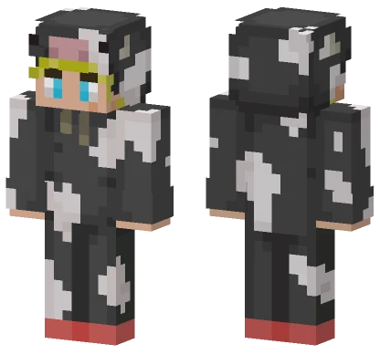 Tommyinnit Cow Onesie Minecraft skin
