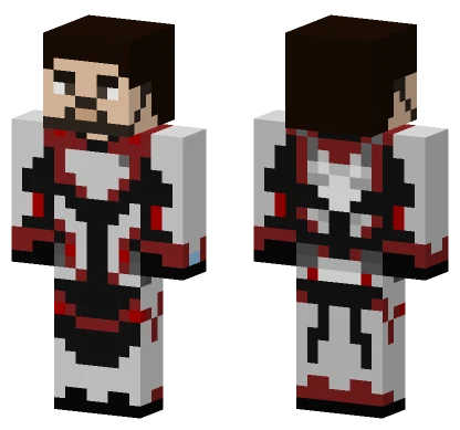 Tony Stark Team Quantum Suit Minecraft skin