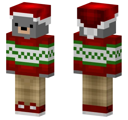 Topeira Natal Minecraft skin