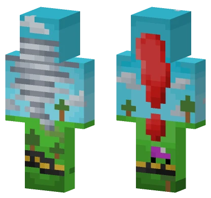 Tornado Announcement Pixelart Minecraft skin