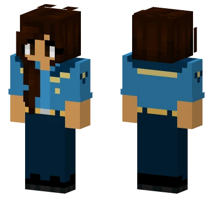 Toverland Medewerkster Minecraft skin