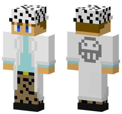 Trafalgar Law x Rick Sanchez Minecraft skin