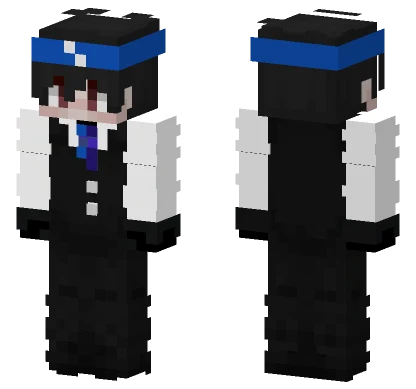 Traje Azul Humano Coquita Minecraft skin