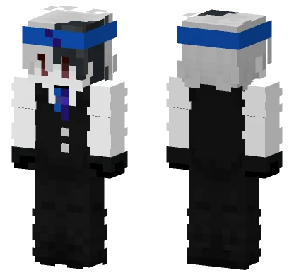 Traje Azul Restaurado Minecraft skin