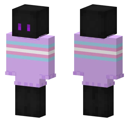 Trans Flag Skin Minecraft skin
