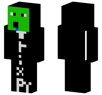 Trixperrrr Green Face Minecraft skin