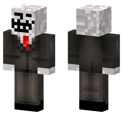 Troll Face Rebuild Minecraft skin