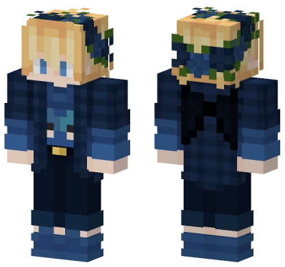 Tubbo Blue Bats Minecraft skin
