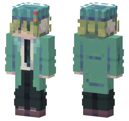 Turquoise Sfa 9 Minecraft skin