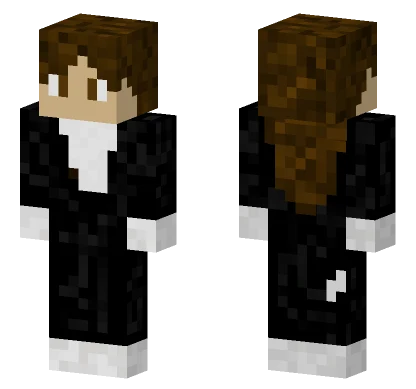 Tuxedo Cat Girl Minecraft skin