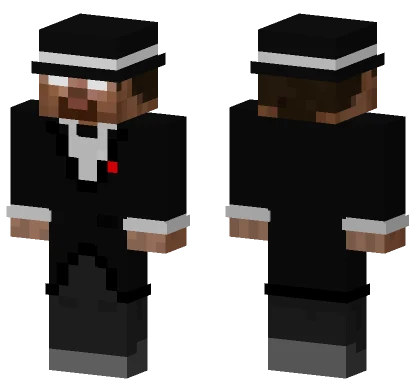 Tuxedo Herobrine Minecraft skin