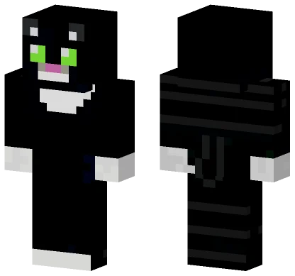 Tuxedo Kitty Cat Minecraft skin
