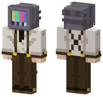 TV Head Suit Minecraft skin