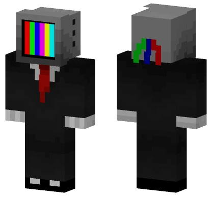 TV Head Tuxedo Minecraft skin