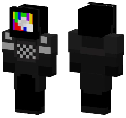 TV Man Injured Minecraft skin