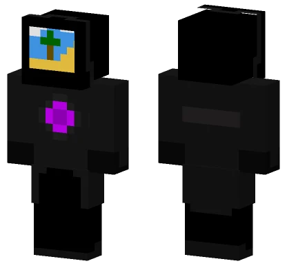 Tv Man Vacation Minecraft skin