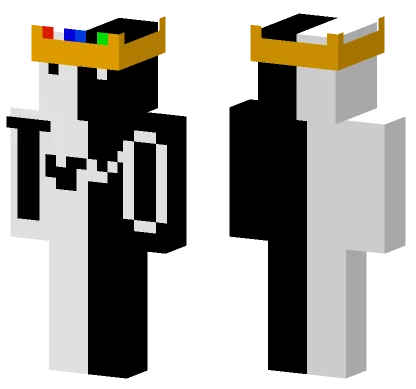 Two With Crown Minecraft skin