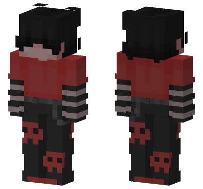 Tyler Red Skull Minecraft skin