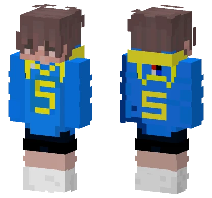 UCLA Basketball Boy Minecraft skin