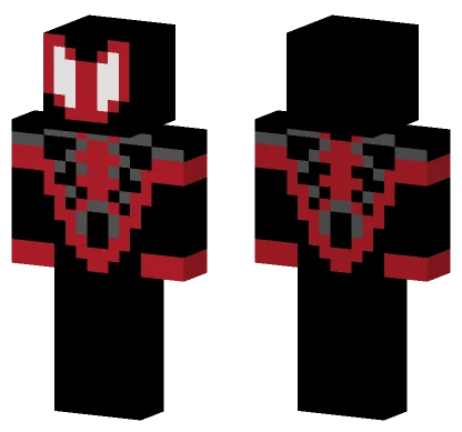 Ultimate Spiderman Miles Morales Minecraft skin